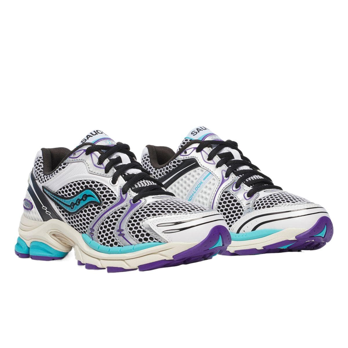 Кроссовки для бега Saucony ProGrid Triumph 4 Low Топ Беговые кроссовки Унисекс Белый - изображение 4