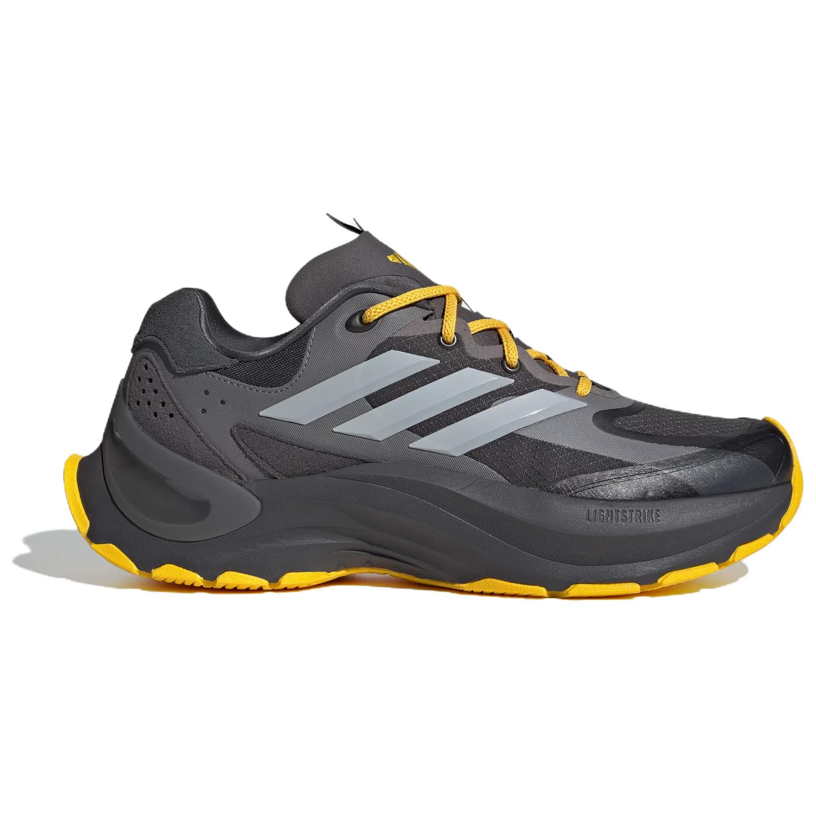 Кроссовки Adidas Maxxwavy Low Топ Кроссовки с Толстой Подошвой Унисекс Темно-Серый Желтый - изображение 2