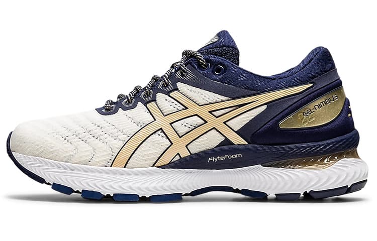 Кроссовки для бега Asics GEL-Nimbus 22 White Blue - изображение 1
