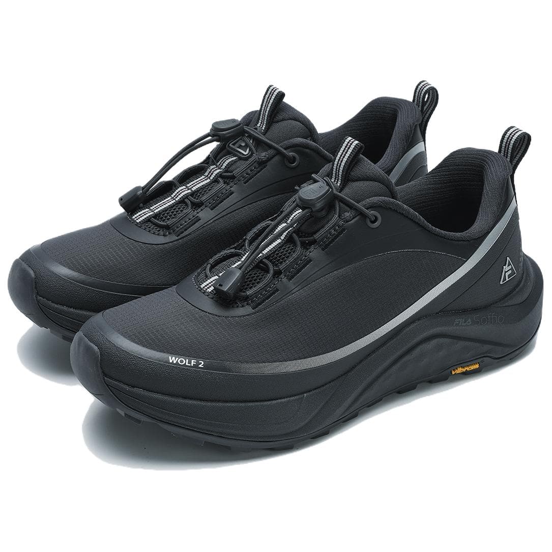 Кроссовки для бега FILA WOLF 2+ Ткань Амортизация Low Top Trail Беговые кроссовки Женские Серый - изображение 2