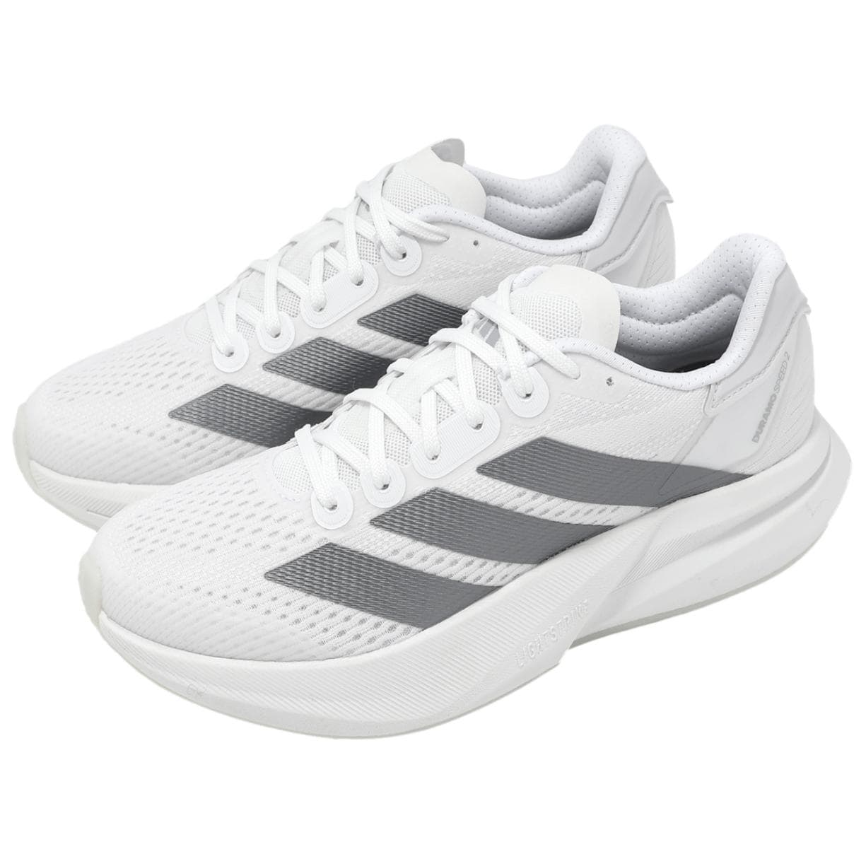 Кроссовки для бега Adidas Duramo Speed 2 Повседневные кроссовки для бега Women's White Серый - изображение 3