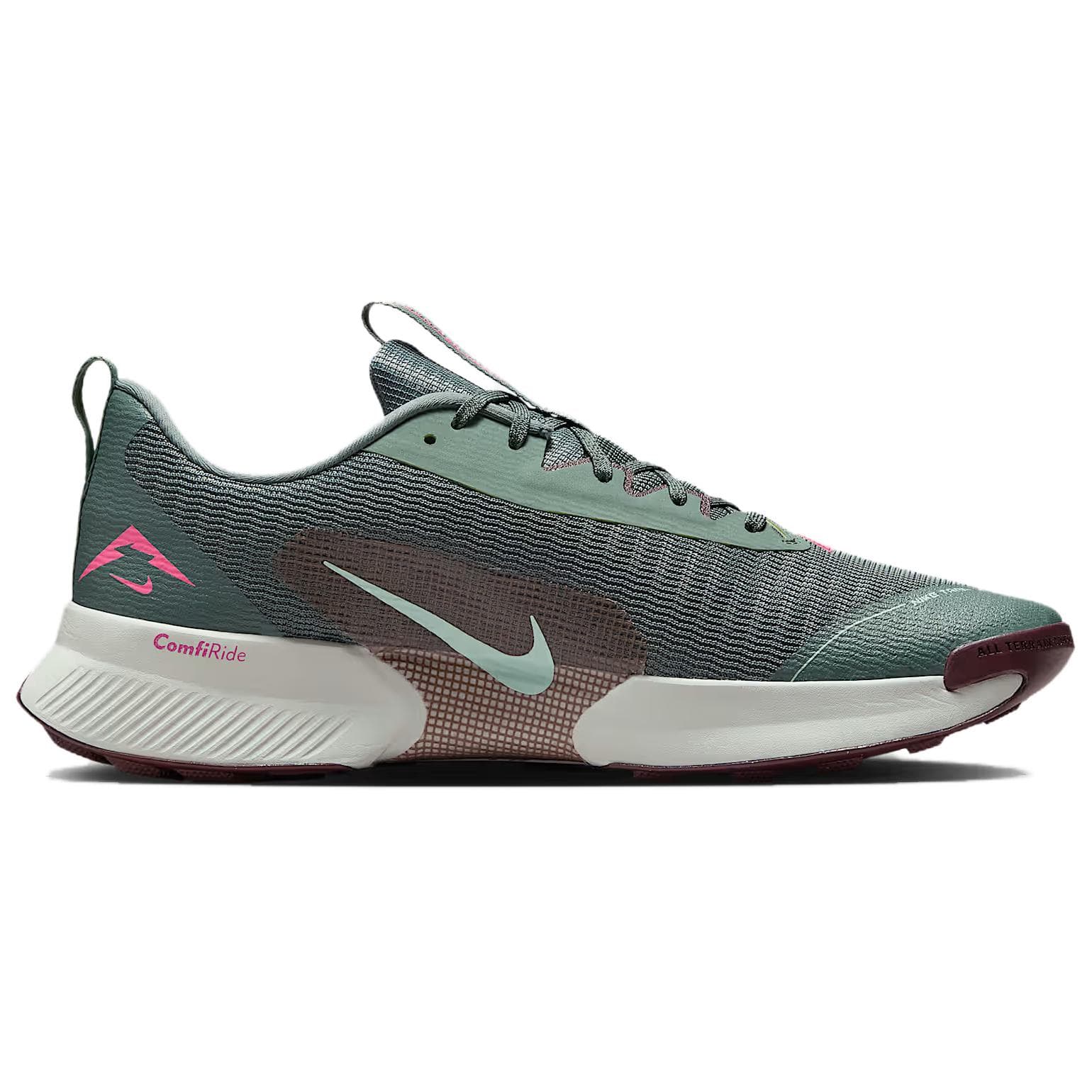 Кроссовки для бега NIKE Juniper Trail 3 Дышащий Low Top Trail Running Training Беговые кроссовки Мужской Зеленый белый - изображение 2