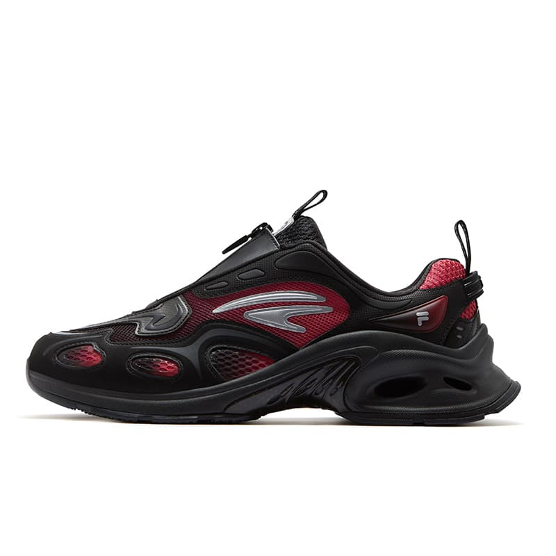 Кроссовки для бега FILA FUSION Текстиль Синтетическая кожа Низкие кроссовки для бега Мужские Черные Красные - изображение 1