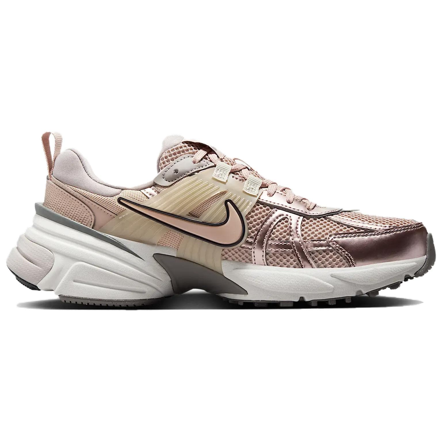 Кроссовки для бега Nike V2K Run Low Топ Повседневные кроссовки для бега Женские Бежевый - изображение 2