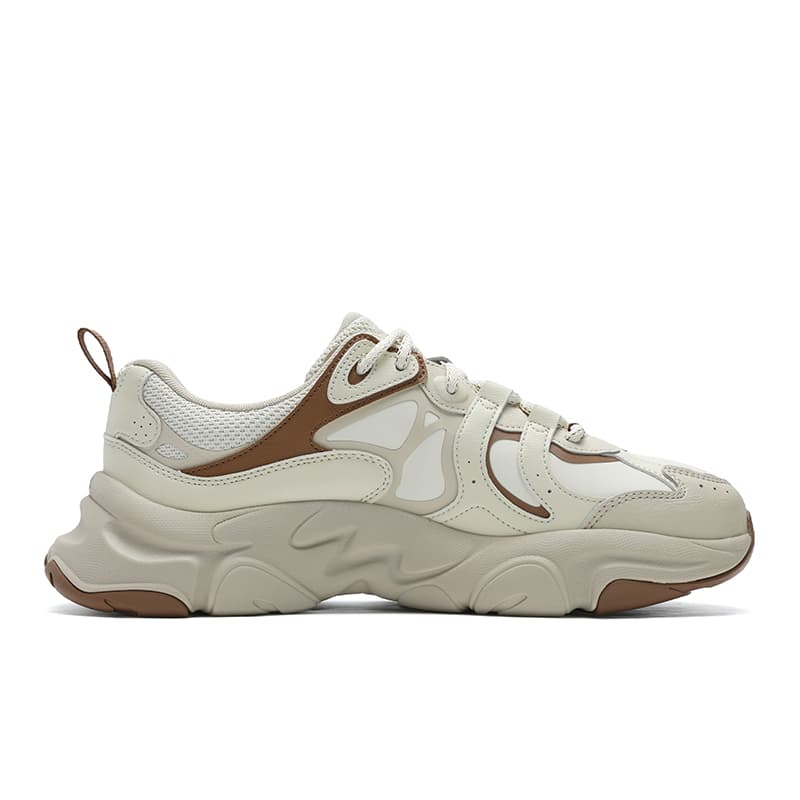 Кроссовки для бега FILA MARS 3 Противоскользящие Низкие Беговые Кроссовки Мужские Бежевые Коричневые - изображение 2