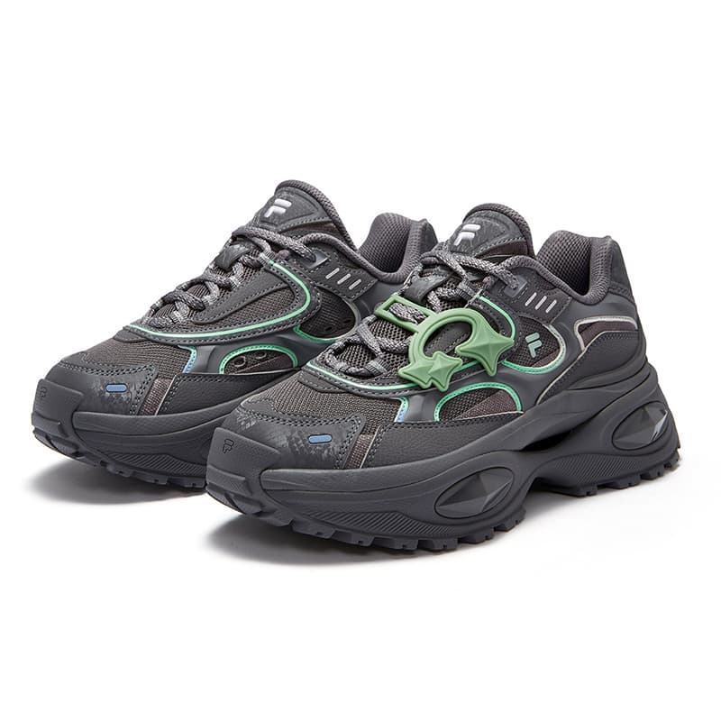 Кроссовки FILA FUSION BIANCO III Бьянко 3 Мягкий и Комфортный Устойчивый к Износу Низкий Топ Кроссовки для Бега Женские Серые - изображение 3