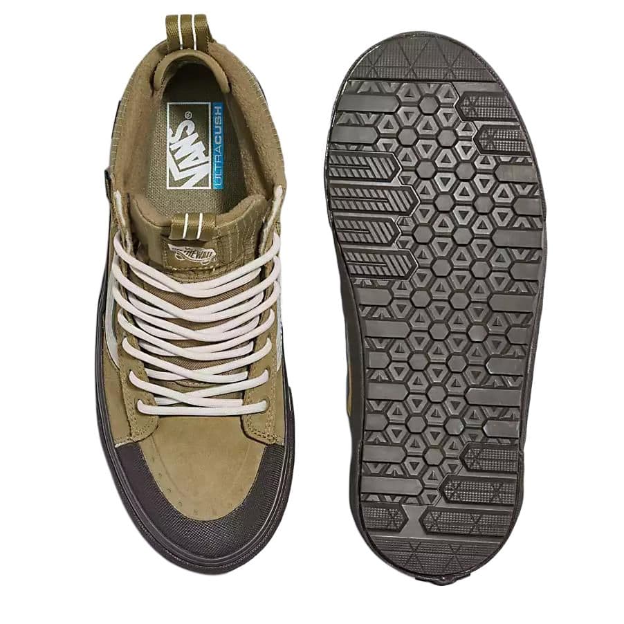 Кроссовки Vans Mte SK8 HI Высокие кеды Уличная обувь Унисекс Оливково-зеленый - изображение 1