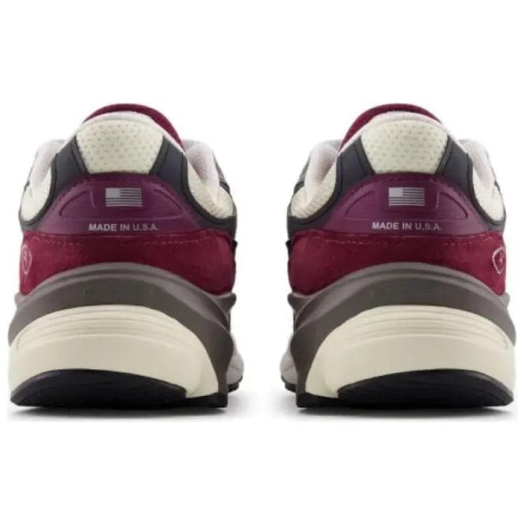 Кроссовки для бега New Balance NB 990 V6 Low Топ Беговые кроссовки Унисекс Коричнево-красный - изображение 5