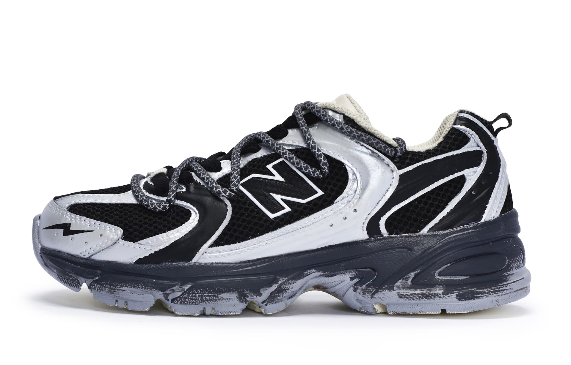 Кроссовки для бега New Balance 530 Black Silver - изображение 2