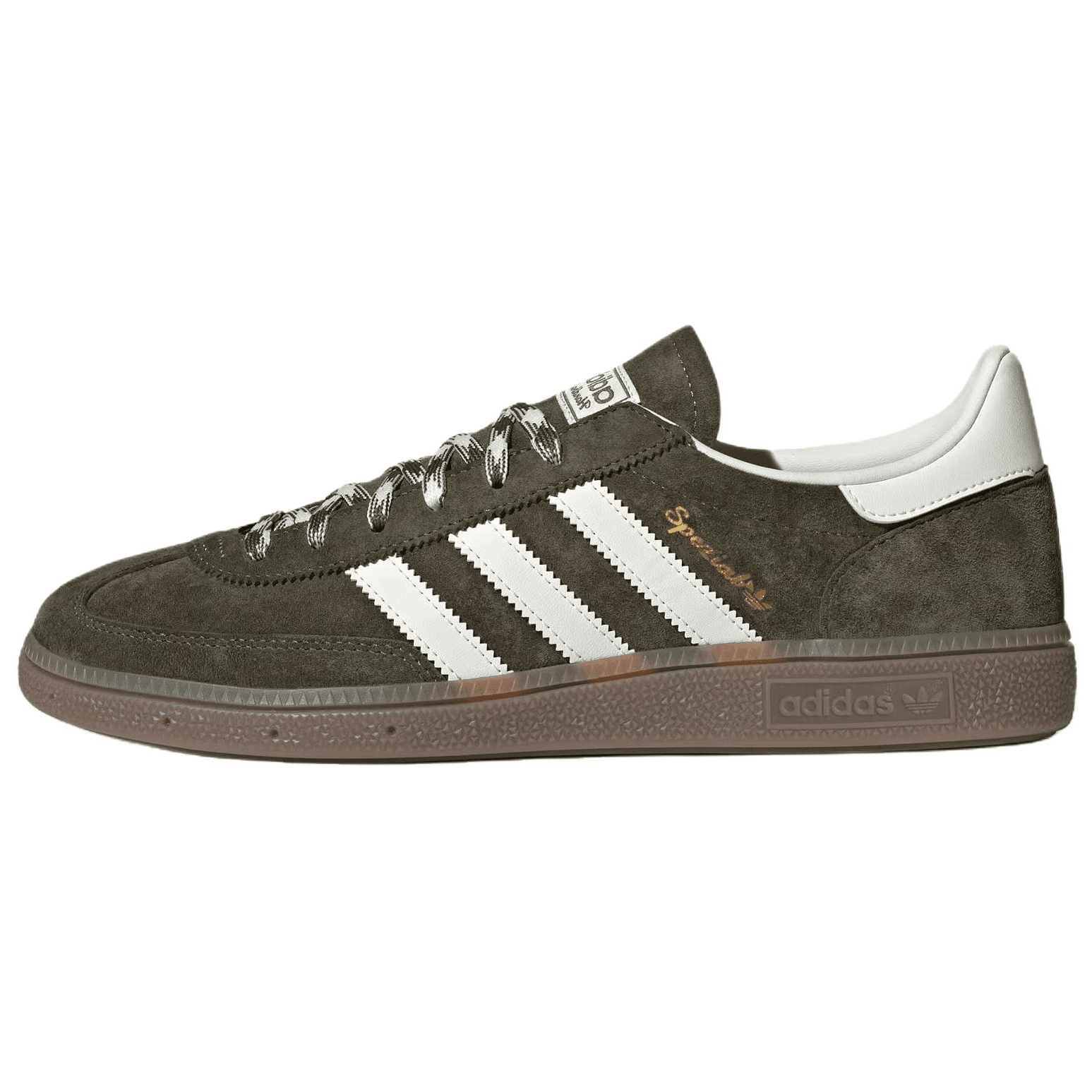 Кроссовки Adidas Originals HANDBALL SPEZIAL Кожа Низкие Кеды Немецкой Армии (GAT) Унисекс Оливково-Зеленый - изображение 1