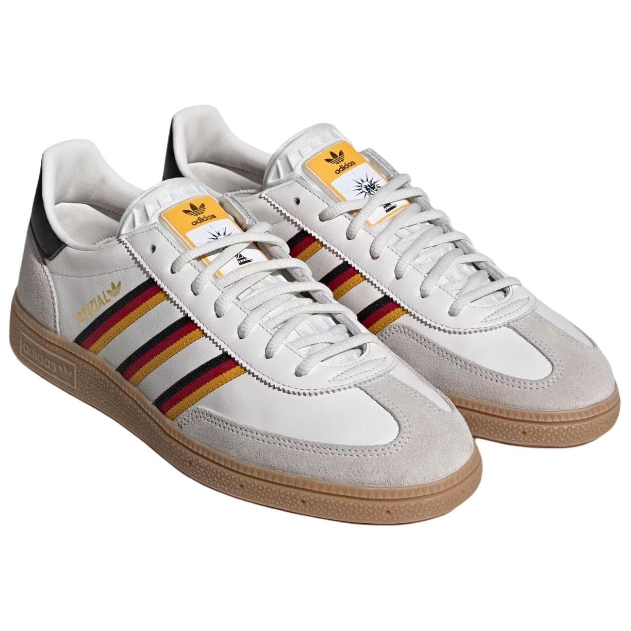 Кроссовки Adidas Originals HANDBALL SPEZIAL Кеды немецкой армии (GAT) Унисекс Облачный белый - изображение 3