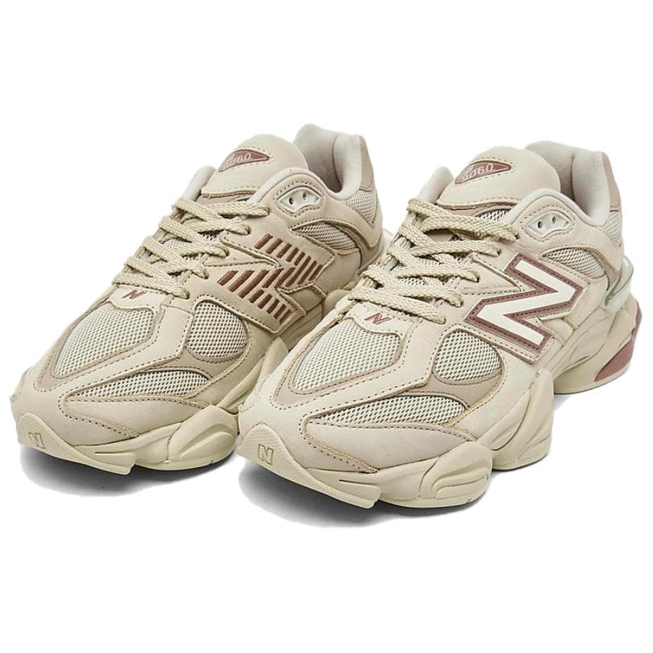 Кроссовки для бега New Balance NB 9060 Износостойкий Дышащий Износостойкий Дышащий Низкий Топ Беговые кроссовки Мужские Бежевый Коричневый - изображение 2