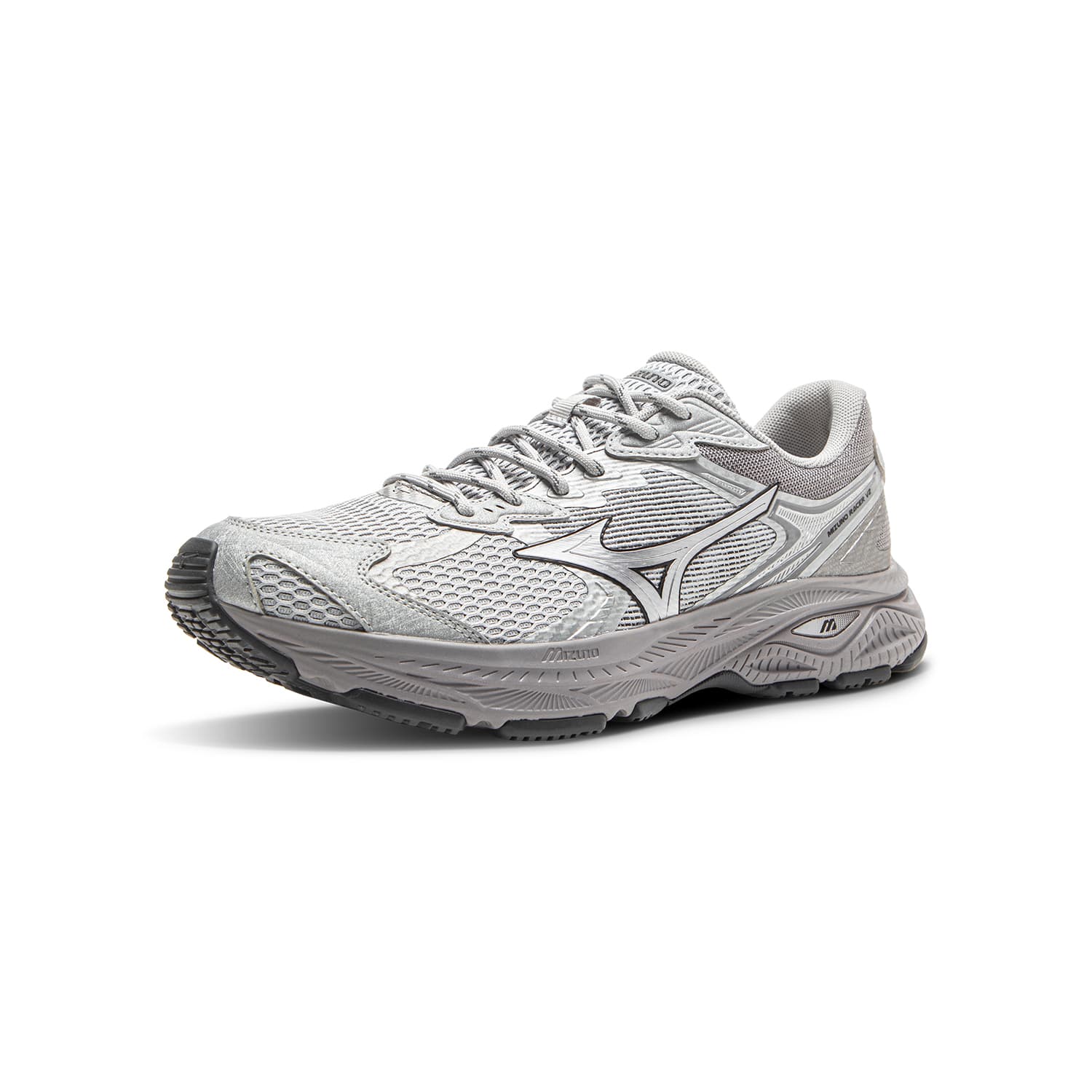 Кроссовки для бега Mizuno Racer V2 Амортизация Противоскользящий Дышащий Легкий Низкий Топ Беговые кроссовки Унисекс Гонконг Туманно-серый - изображение 2