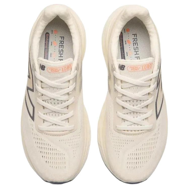 Кроссовки для бега New Balance Fresh Foam X 1080 V14 Low Топ Повседневные Беговые Кроссовки Женские Бежевые - изображение 4