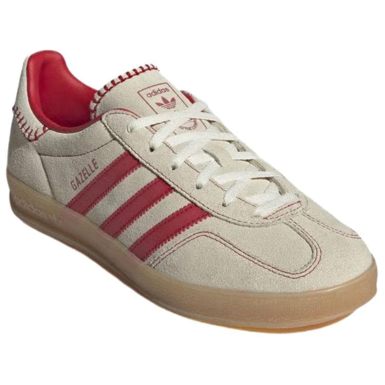 Кроссовки Adidas Originals Gazelle Синтетическая кожа Спилок коровьей кожи Низкие кеды немецкой армии (GAT) Женские - изображение 3