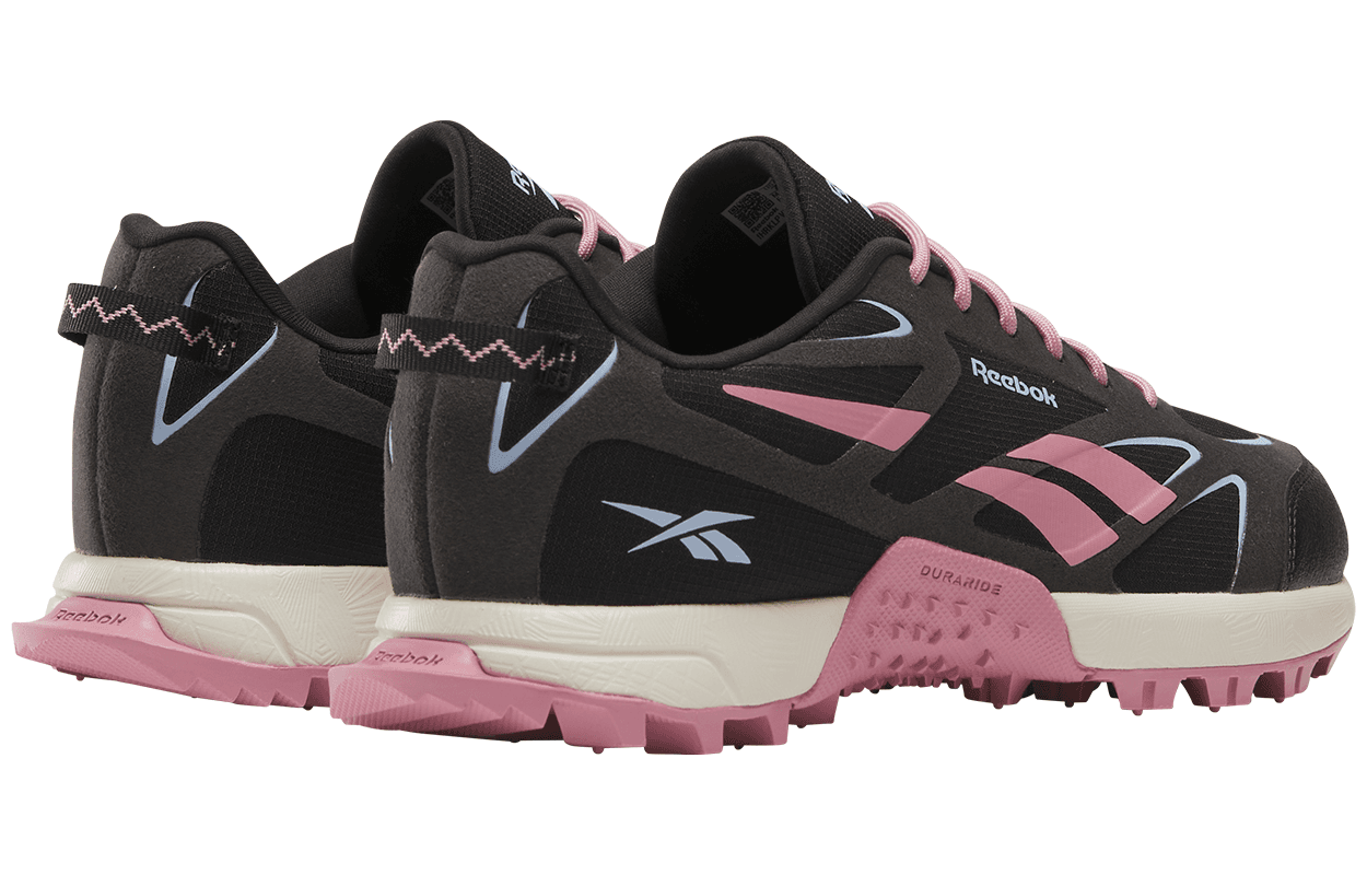 Кроссовки для бега REEBOK Противоскользящие Износостойкие Низкие Повседневные Кроссовки для Трейлраннинга Женские Черный Розовый - изображение 2