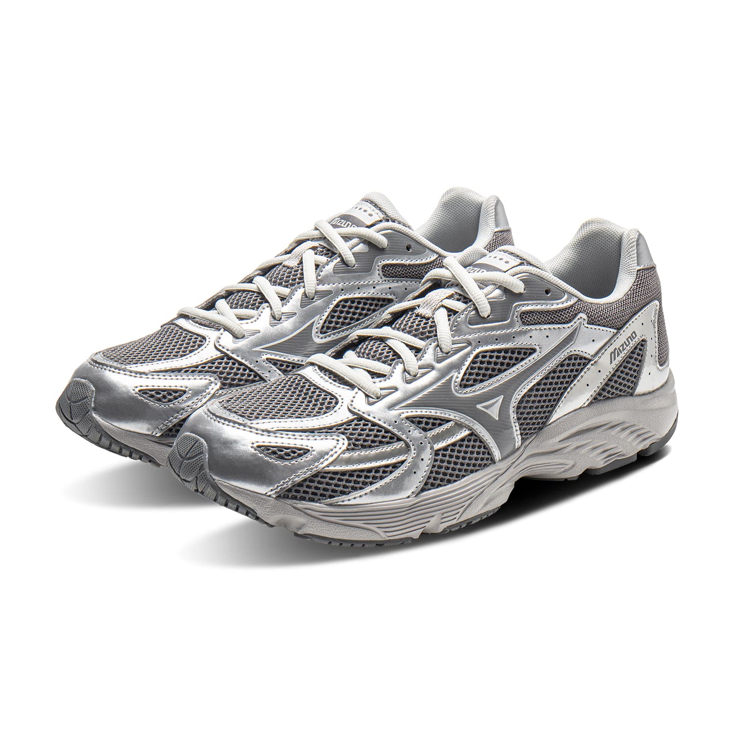 Кроссовки для бега Mizuno SPARK CN Low Топ Беговые кроссовки Унисекс Серебристо-серый - изображение 3