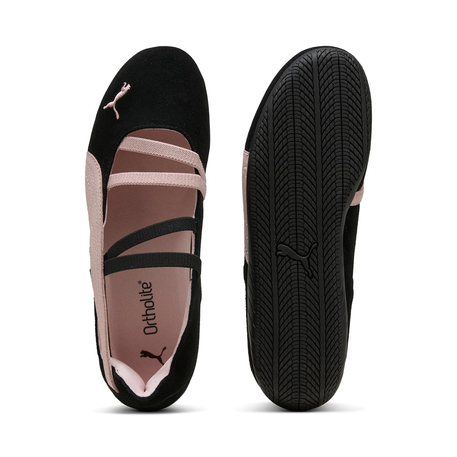 PUMA Speedcat Туфли Мэри Джейн Женские Черно-розовый - изображение 5