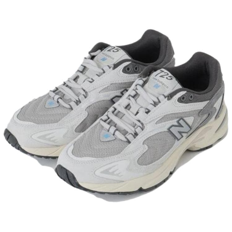 Кроссовки для бега New Balance NB 725 Устойчивые к истиранию Низкие Повседневные Беговые Кроссовки для Женщин Серебристо-Серый - изображение 5