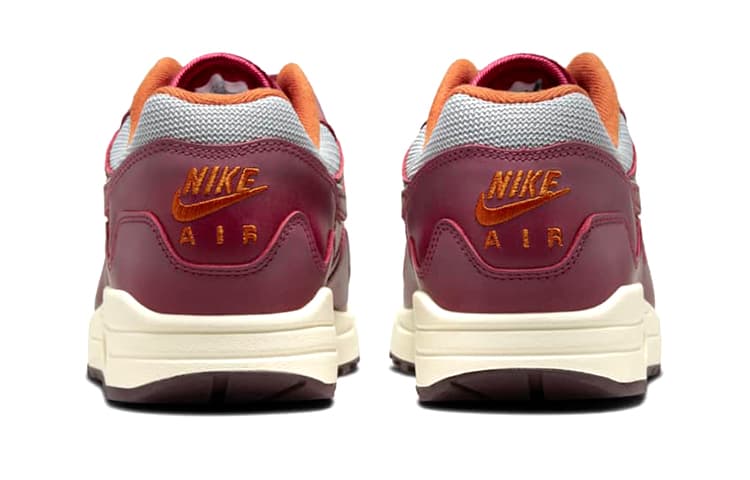 Кроссовки для бега Patta x Nike Air Max 1 "Night Maroon" - изображение 5