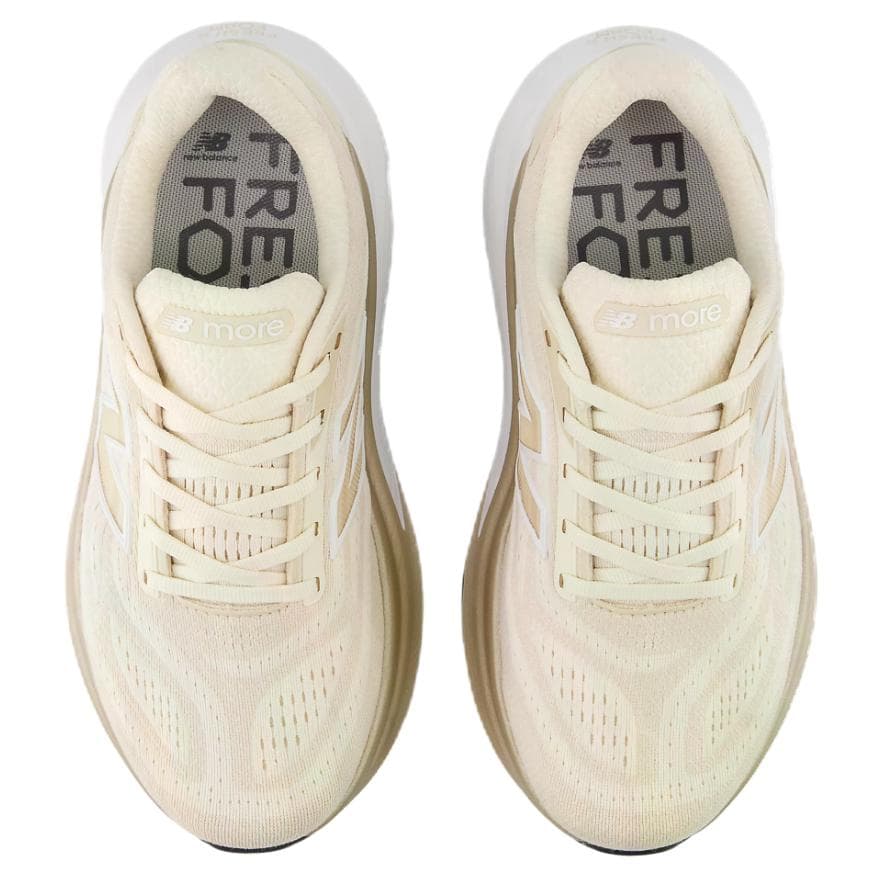 Кроссовки для бега New Balance NB Fresh Foam X More V6 Дышащая Поддерживающая Светоотражающие Беговые Кроссовки Женские Экрю - изображение 3