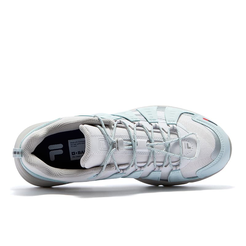 Кроссовки для бега FILA FUSION COMO X Lake Series Текстиль Синтетическая кожа Низкие кеды для бега Женские Дождь Туманно-серый - изображение 4