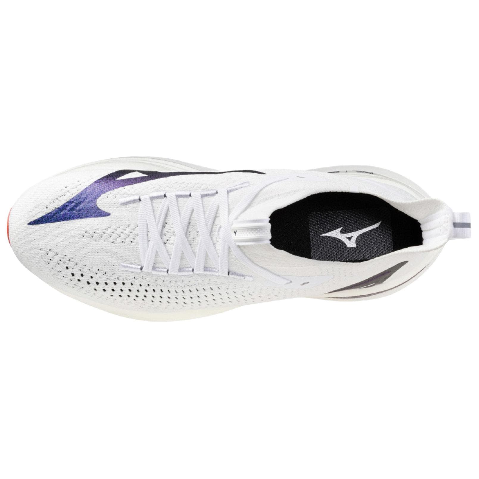 Кроссовки для бега Mizuno Neo Vista 2 Устойчивые к истиранию Низкие Беговые кроссовки Унисекс Белый Синий Фиолетовый - изображение 3