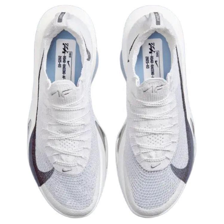 Кроссовки для бега Nike Air Zoom Alphafly Next% 3 Дышащие Низкие Кроссовки для Марафона и Бег Мужские Белые Черные - изображение 4