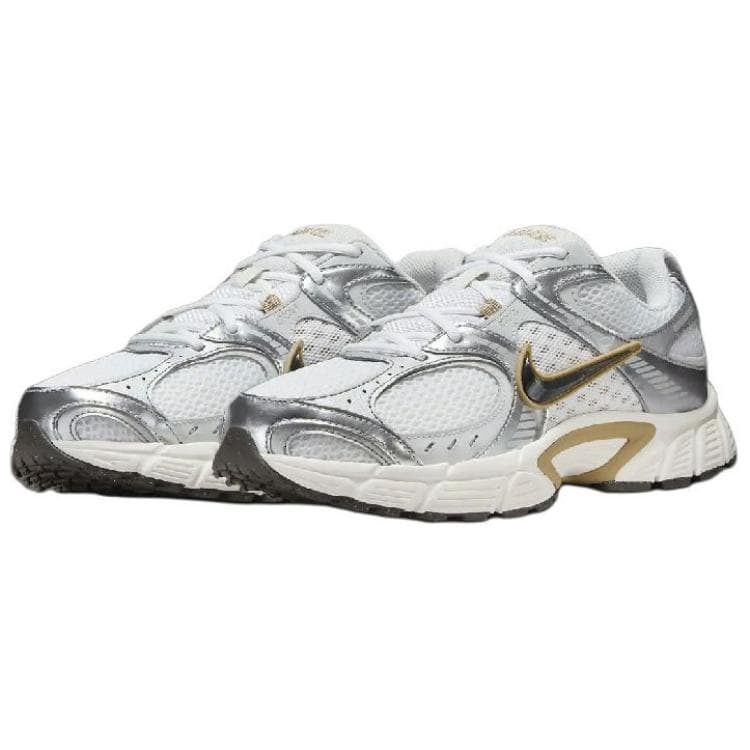 Кроссовки для бега Nike V5 противоскользящие устойчивые к истиранию дышащие низкие беговые кроссовки мужские белые серебристые - изображение 3
