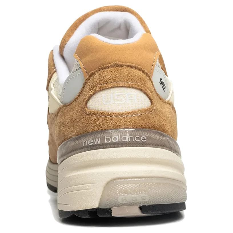 Кроссовки для бега New Balance NB 992 Low Top Повседневные беговые кроссовки Унисекс Коричневый Бежевый - изображение 4