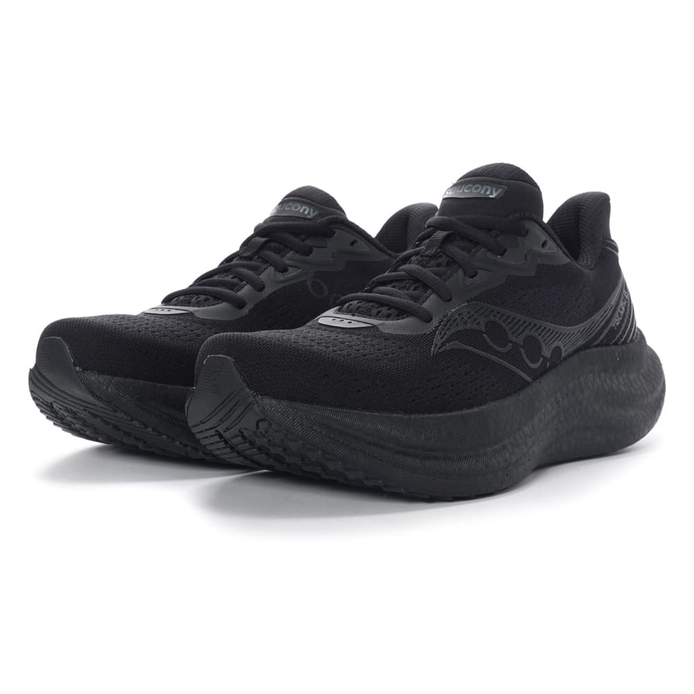 Кроссовки для бега Saucony Triumph 23 Дышащий Low Топ Марафон Бег на длинные дистанции Обувь Мужской Черный - изображение 3