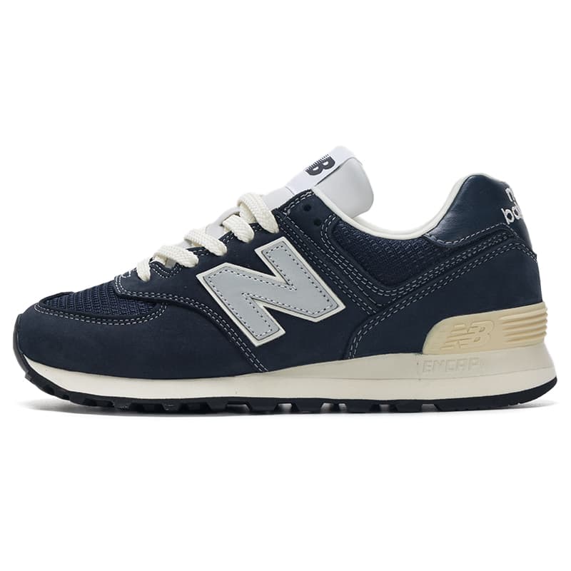 Кроссовки для бега New Balance x POTTERY NB 574 Винтажная модель Дышащие Низкие Повседневные Кроссовки Унисекс Темно-синий - изображение 1