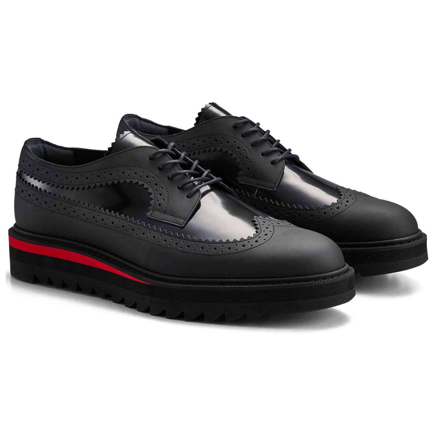Ботинки Onitsuka Tiger BROGUE Мужская повседневная обувь Мужская Черный Красный - изображение 2