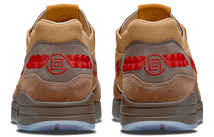 Кроссовки для бега CLOT x Nike Air Max 1 "Tea Leaf Brown" - изображение 5