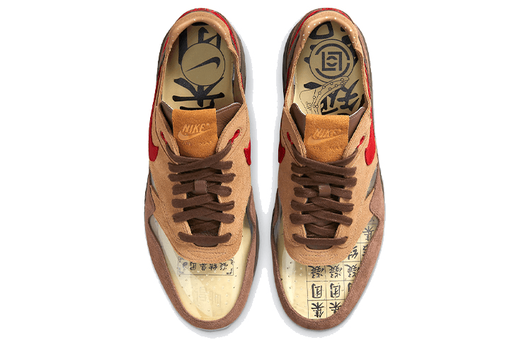 Кроссовки для бега CLOT x Nike Air Max 1 "Tea Leaf Brown" - изображение 4