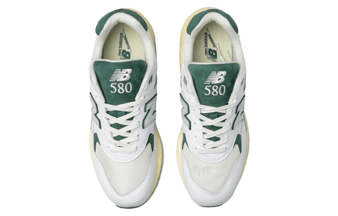 Кроссовки для бега New Balance 580 White Green Yellow - изображение 4