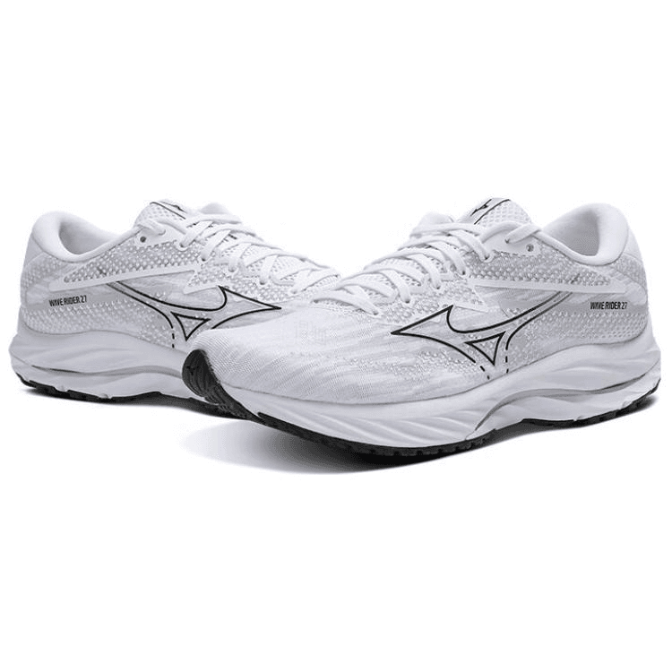 Кроссовки для бега Mizuno Wave Rider 27 White Grey - изображение 3