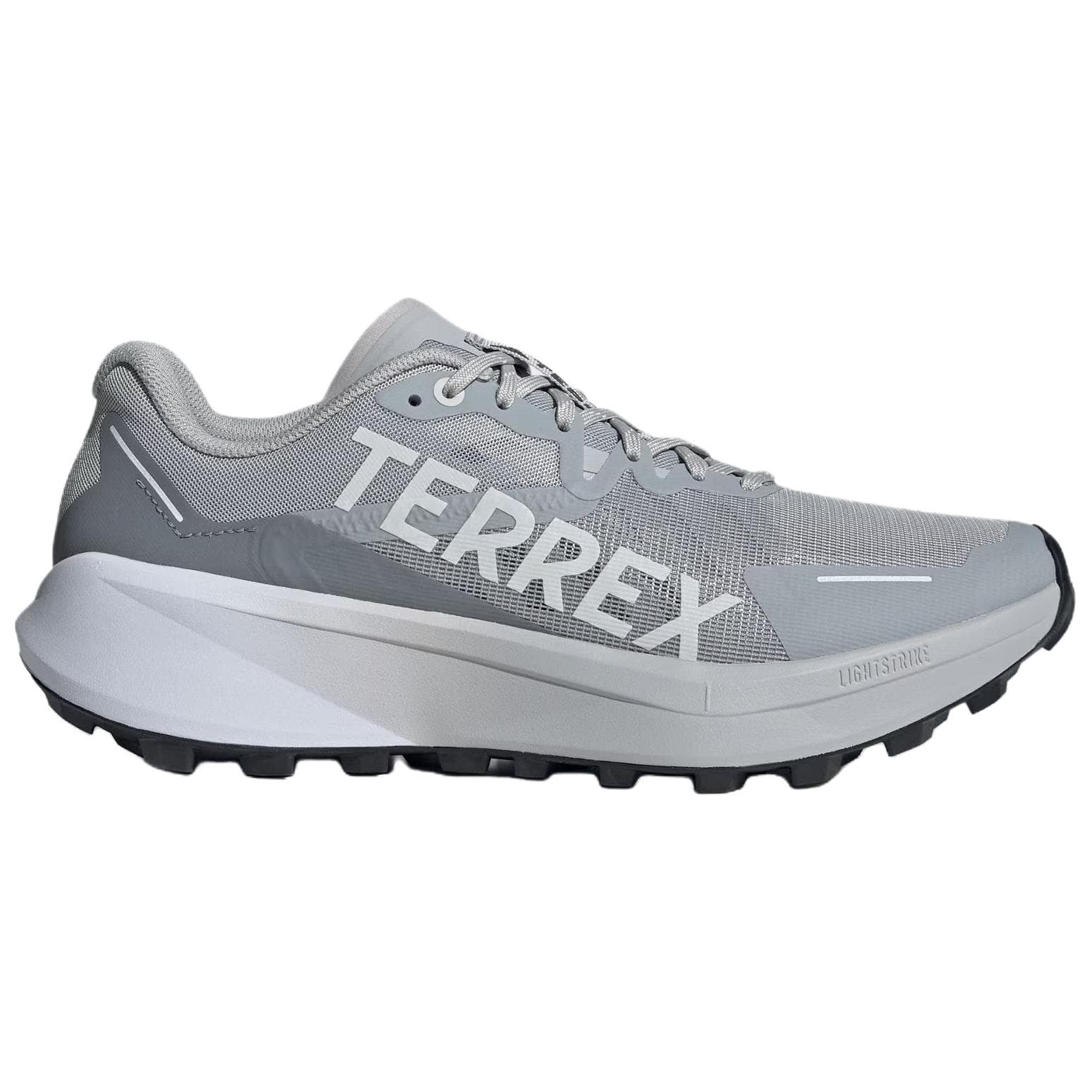 Кроссовки для бега Adidas TERREX Agravic 3 Ткань Противоскользящие Устойчивые к истиранию Низкие Беговые кроссовки Мужские Светло-серые - изображение 2