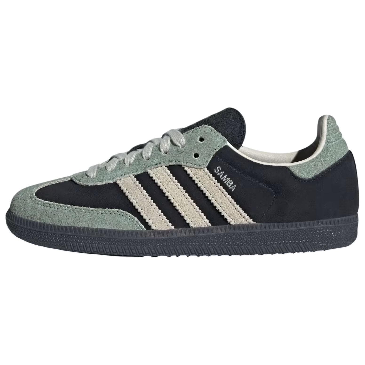 Кроссовки Adidas Originals Samba OG Комфортные Низкие Кроссовки для Скейтбординга Женские Черные Зеленые - изображение 1