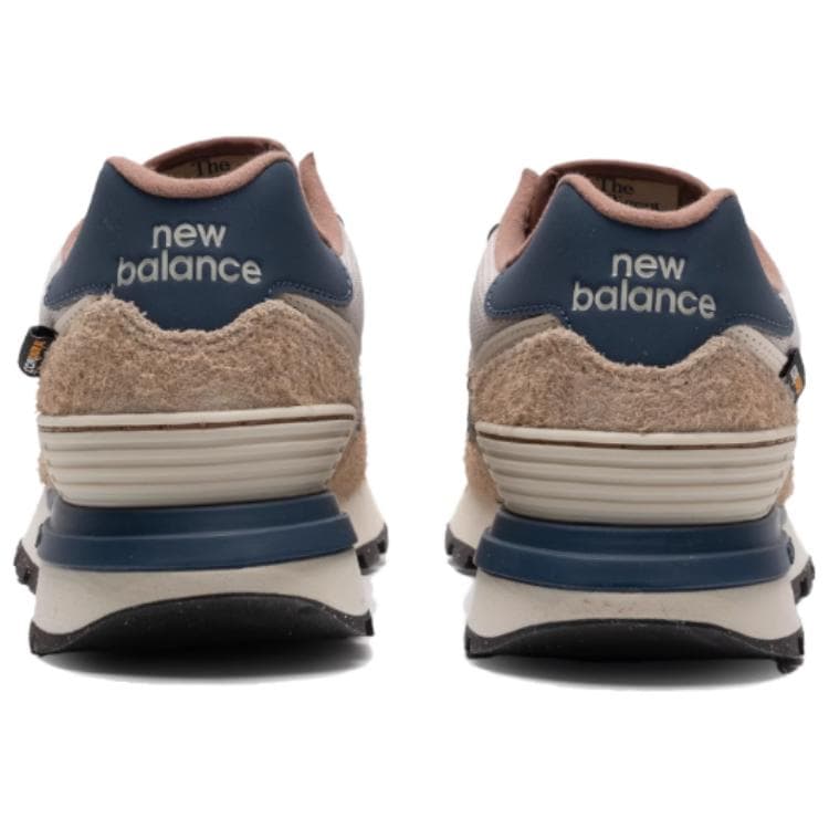 Кроссовки для бега New Balance NB 574 Low Топ Повседневные Городские Кроссовки для Коммутации и Бег Унисекс Бежево-Синие - изображение 4