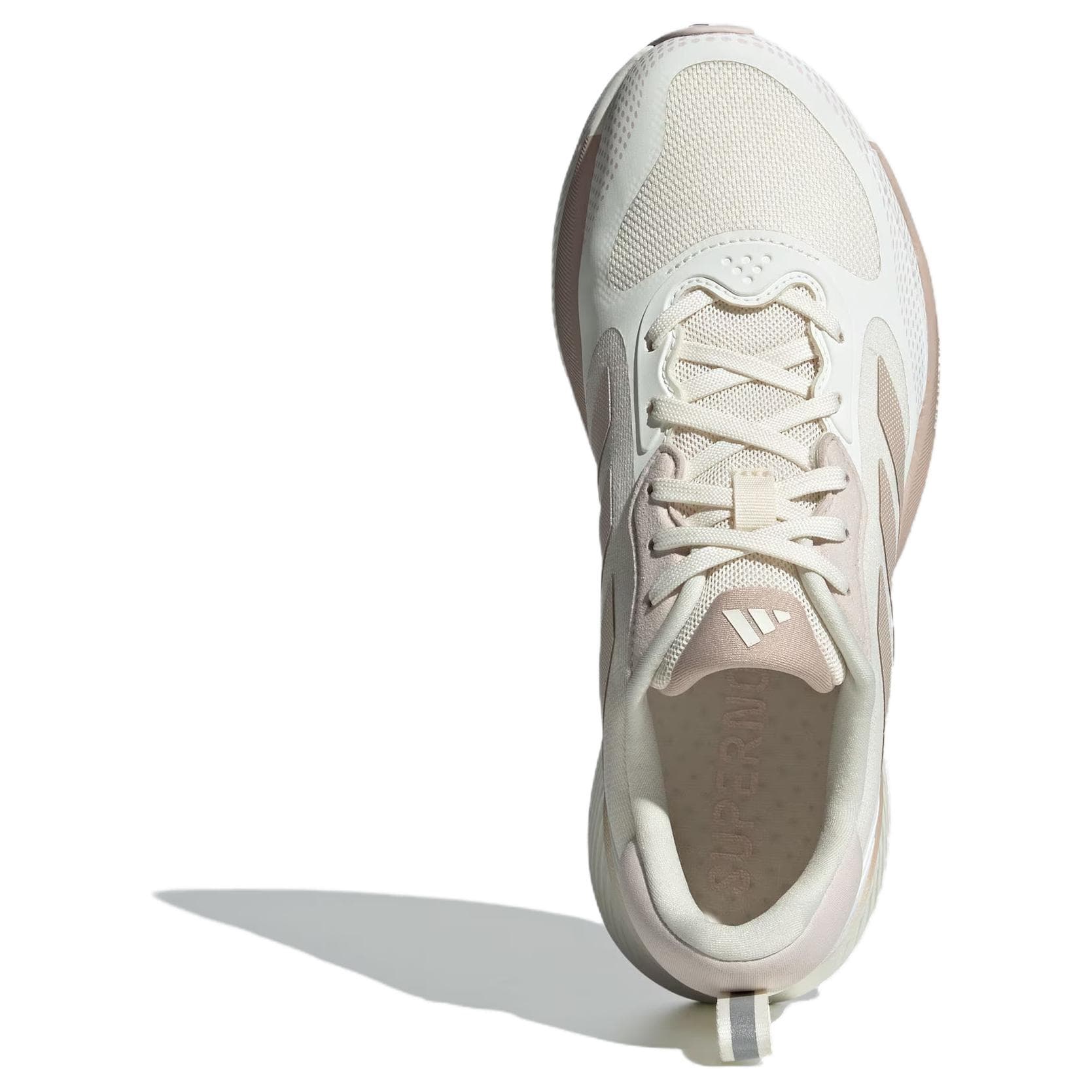 Кроссовки для бега Adidas Supernova Eterno противоскользящие устойчивые к истиранию низкие беговые кроссовки для женщин цвет экрю - изображение 4