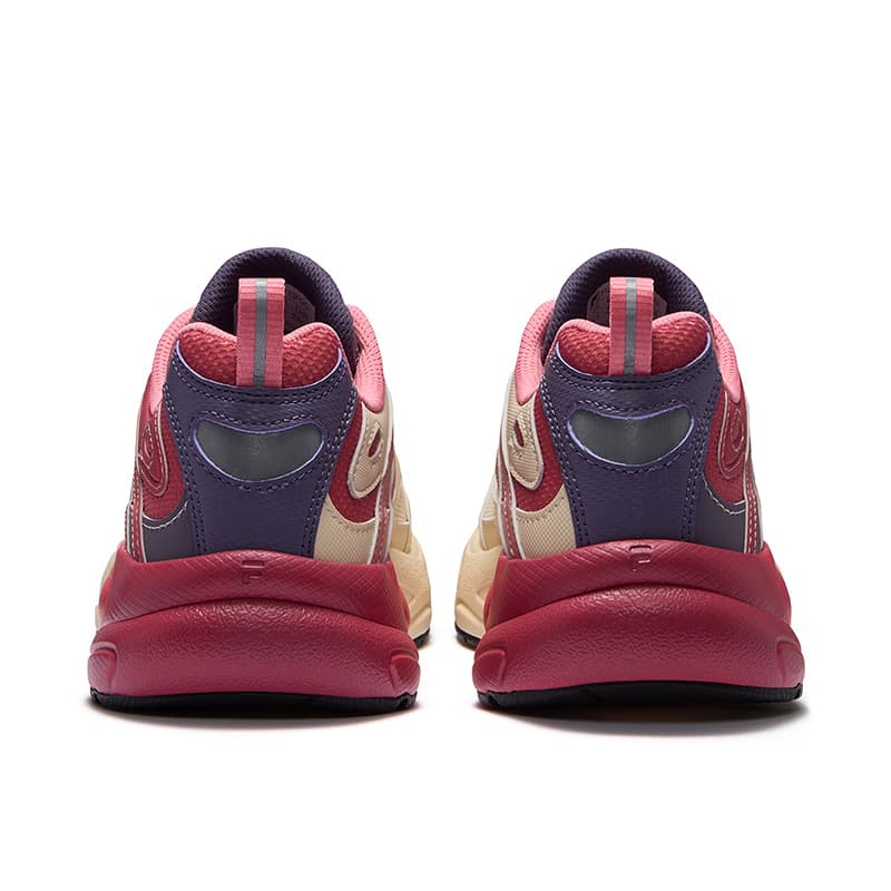 Кроссовки для бега FILA FUSION Легкая трасса Обувь Низкий верх Беговые кроссовки Женские Бежевый Красный - изображение 4