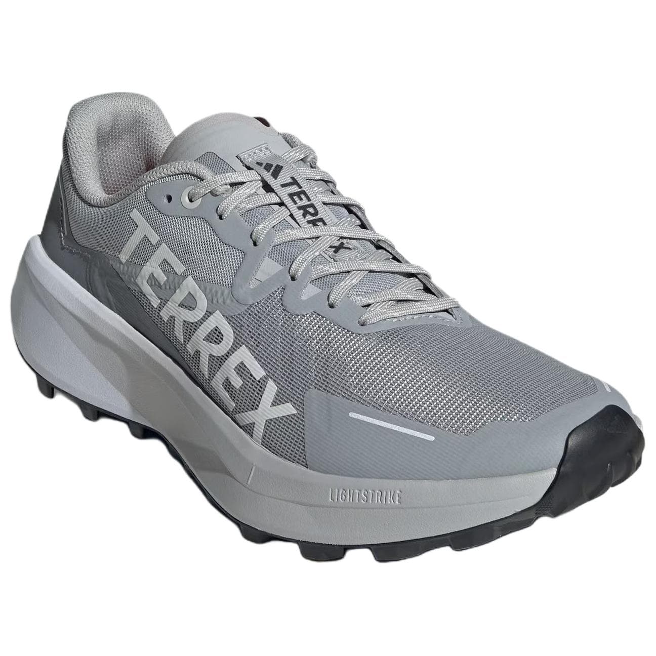 Кроссовки для бега Adidas TERREX Agravic 3 Ткань Противоскользящие Устойчивые к истиранию Низкие Беговые кроссовки Мужские Светло-серые - изображение 3