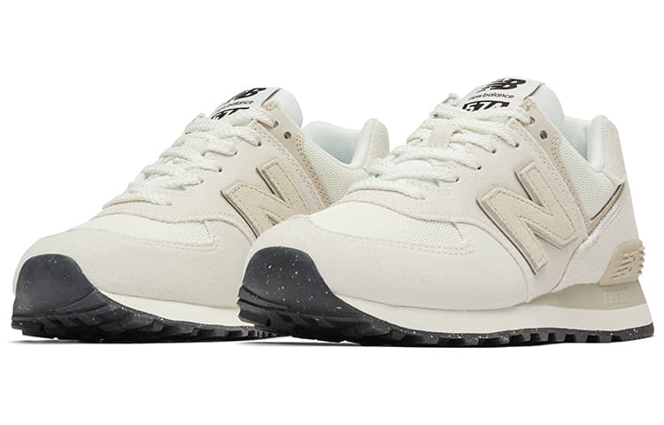 Кроссовки для бега New Balance 574 Off White Black - изображение 3