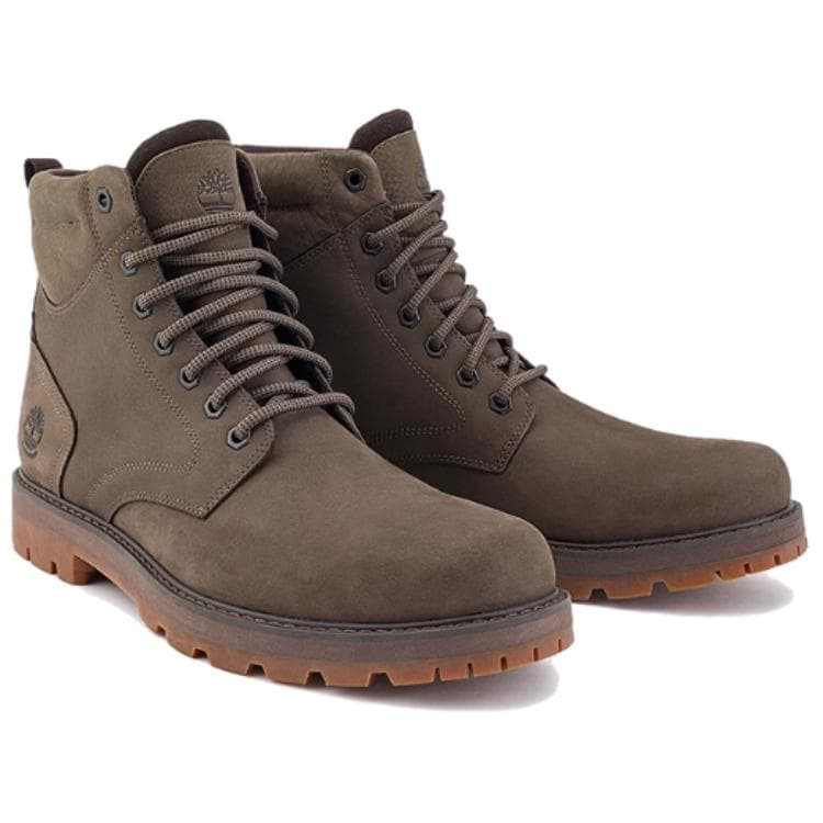 Ботинки уличные Timberland Britton Road Водонепроницаемый и Износостойкий Короткий Аутдор Мужской Темно-Коричневый - изображение 4
