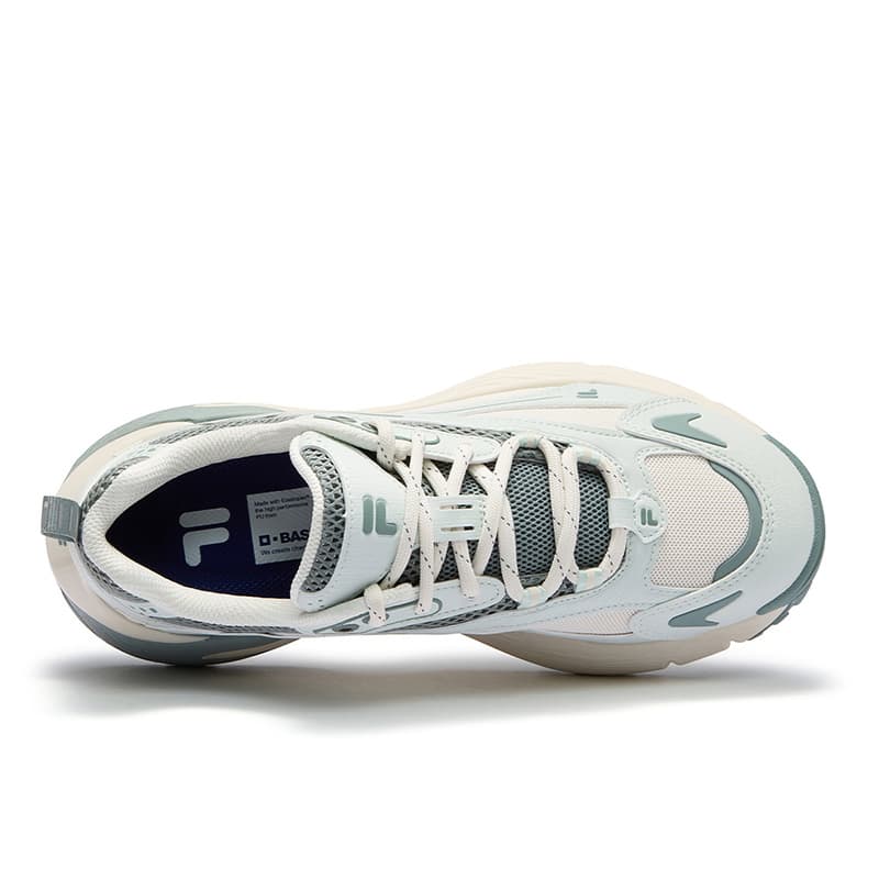 Кроссовки для бега FILA FUSION Ring Low Top Беговые кроссовки Женские Starry Желтый Молочный Зеленый - изображение 4