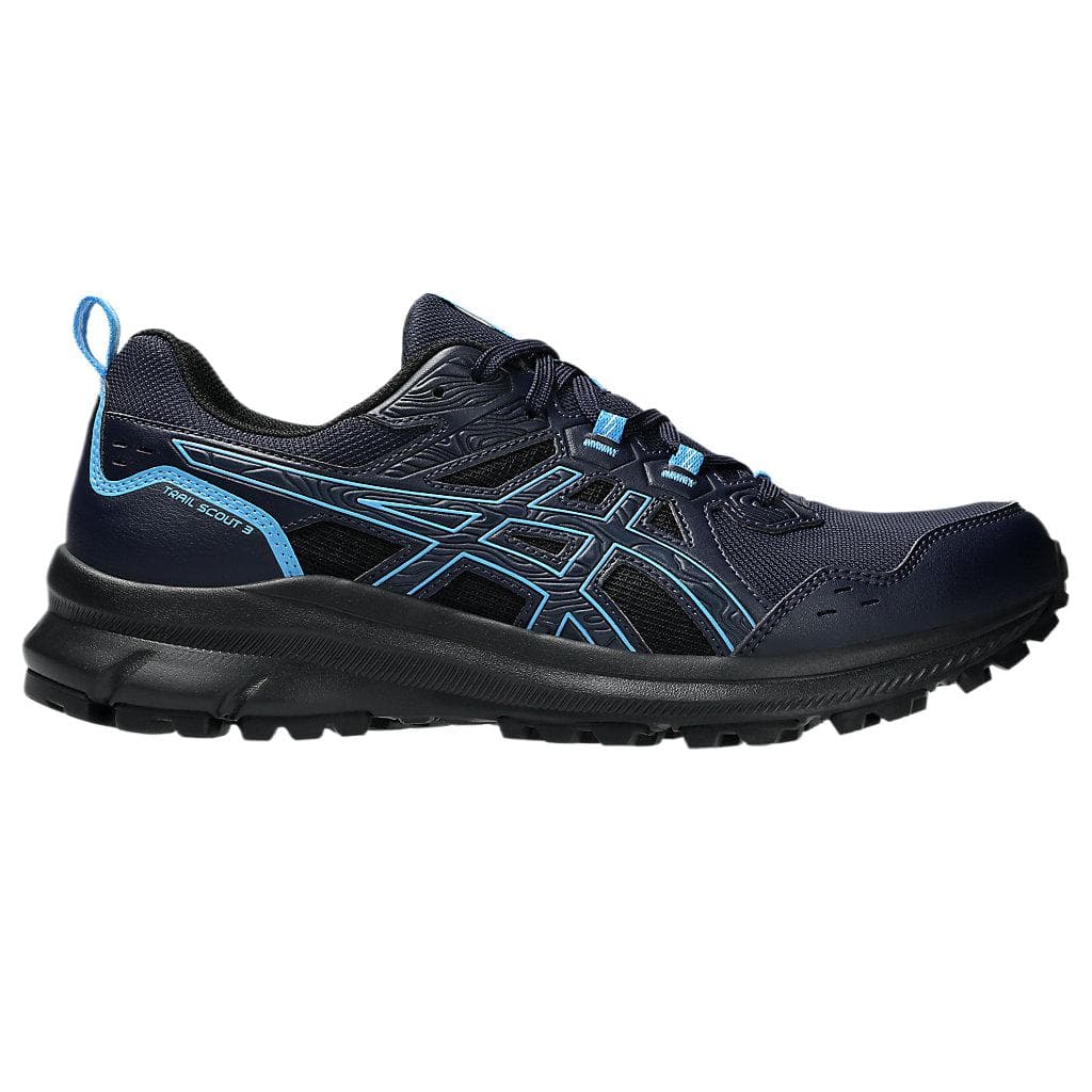 Кроссовки для бега ASICS Trail Scout 3 Комфортные Низкие Беговые Кроссовки Мужские Черные Синие - изображение 2