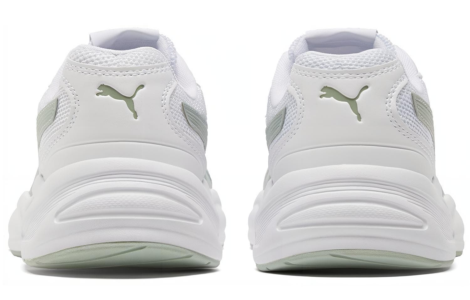 Кроссовки для бега PUMA 90s Runner Nu Wave White Grey Green - изображение 5
