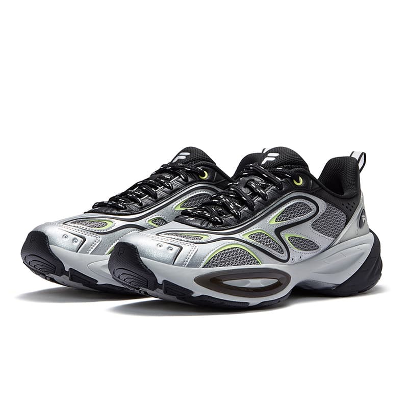Кроссовки FILA FUSION BUZZARD II Meteorite Shoes 2 Дышащий Low Топ Повседневная обувь Мужской Серо-серебристый - изображение 2