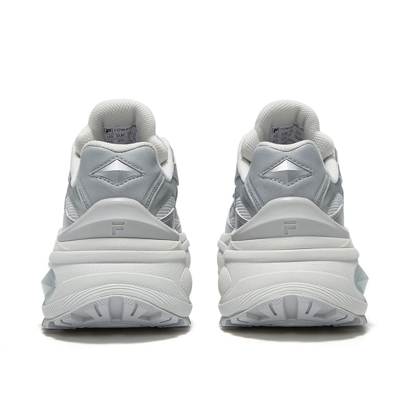 Кроссовки FILA FUSION BIANCO III Бьянко 3 Устойчивый к истиранию Повседневная обувь Женская Серебристо-Серый - изображение 4